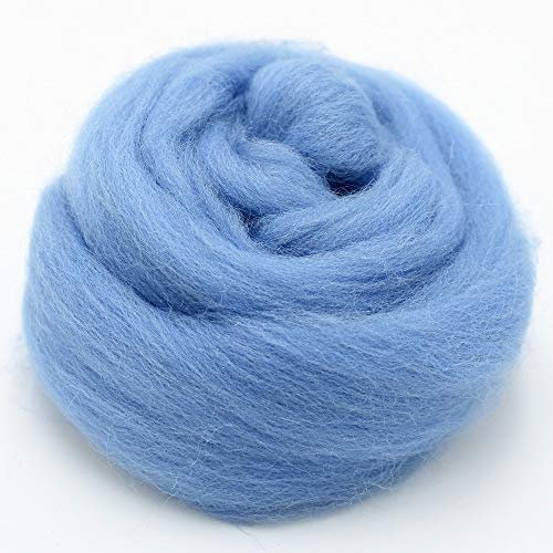 mjolda Filzwolle 20gr. Merinowolle/Märchenwolle zum Trockenfilzen und Nassfilzen (hellblau)
