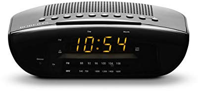 Roberts CR9971 Dual Alarm Clock Radio, Black