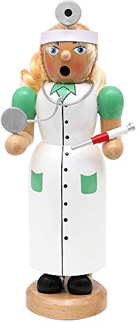 Wichtelstube-Kollektion Holz Räuchermännchen Frau Doktor