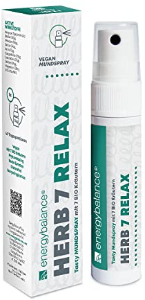 EngeryBalance Herb 7 Relax BIO Kräuter Entspannend Mundspray 25ml - 200 Sprühstösse