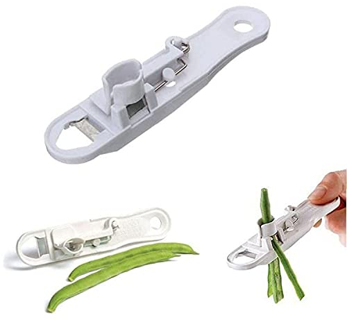 1pc Cut Green Beans Slicer French Style Green Runner Bean Vegetable Slicer Bean Stringer and Slicer Cutter Remover Peeler (1pcs)