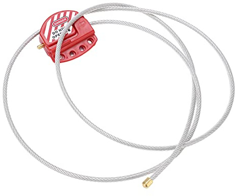 Cable De Acero De Seguridad Candado De Cable Cuatro Cables De Ojo De Cerradura Resistencia A Altas Temperaturas Kit De Bloqueo Y Etiquetado De Alta Seguridad