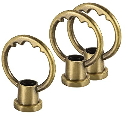 sourcing map 3 Stück Ösenmutter 5 kg max. Belastung M10 Gewinde Bronze | Ringform Weibliche Schlaufe, Für Hängelampe Kronleuchter