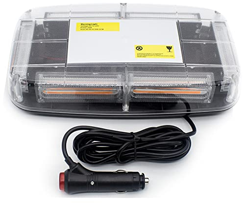 PNNNU 6 LED COB Car Strobe Warning Light Veicolo Tetto Lampeggiante Polizia Strobe Emergency Signal Lamp 12V 24V,Red White