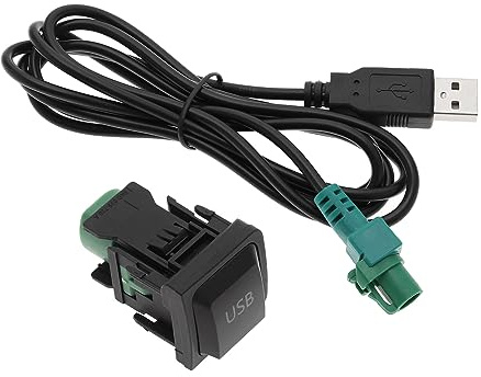 VGOL Adaptateur de Câble Audio USB de Voiture Remplacement Compatible avec VW avec RCD510 RCD310 Lecteur CD Radio Bouton de Commutation USB Adaptateur de Câble USB