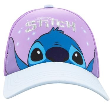 Disney Stitch Hat | Girls Summer Hat | Girls’ Hats & Caps | Official Stitch Accessories | One Size Purple