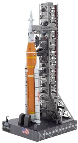 Metal Earth 3D Metallbausatz NASA Artemis Mondrakete ab 14 Jahre | Präzise lasergeschnittene Metallteile zum Zusammenstecken ohne Klebstoff. Detailreiche Modelle mit bebilderter Bauanleitung