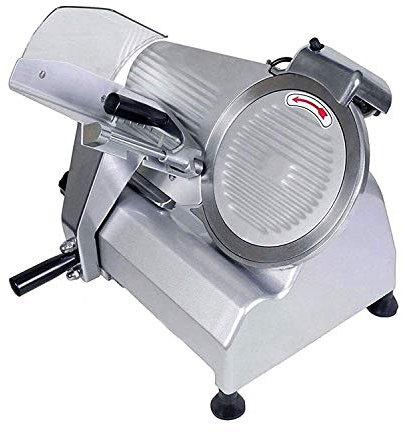SmPinnaA Affettatrice per Carne Congelata, Affettatrice Elettrica Silenziosa, Tagli di Carne Pesanti da 240 W per Uso Professionale con Controllo di Precisione dello Spessore E Inclinata