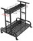 tonchean Garden Tool Tower Storage Rack with Wheels 360° Rotating Garden Tool Storage Organizer Trolley Shelf Heavy Duty Lawn Tool Holder Rolling Tool Cart for Garage Shed Workshop Patios