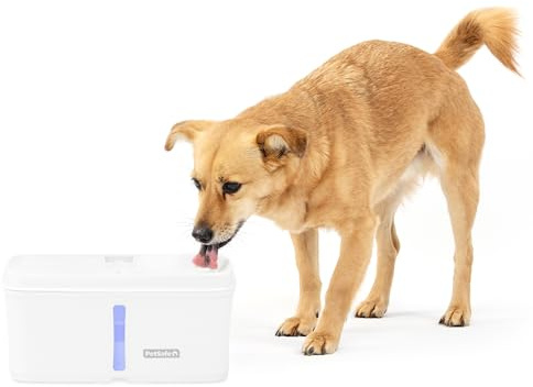 PetSafe Viva Pet Fountain for Cats and Small Dogs – 4.1L/140 oz, Indoor Cat Water Fountain with Ultra Quiet Pump, Dishwasher Safe, Easy to Clean, Water Filters Included