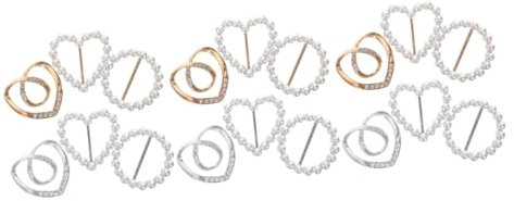 HOODANCOS 18 Stk Japanischer Knopf Strasssteine Schmücken Accessoires Für Damenbekleidung Schalverschluss Dekorativer Hemdclip Praktischer Schalclip Schalschnalle Aus Strass Zinklegierung