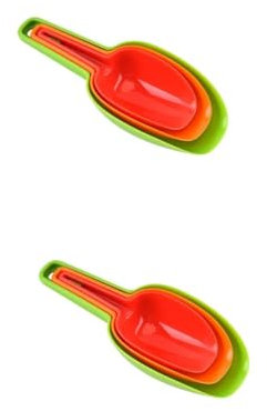 PRETYZOOM 2 Sätze Eisschaufel Kugel Eiswaffel Automatisch Eisformen Behälter Klumpen Eiskübel Schaufel Eismaschine Eiswürfelzange Zapfen Icemaker Essensschaufel Plastik Colorful 3 Stück * 2