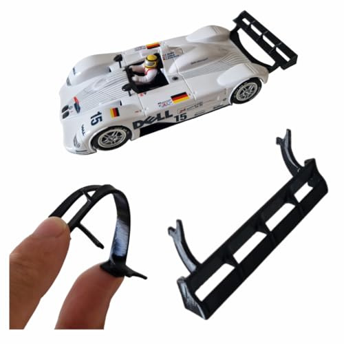 Blackslot Flexibler Spoiler – Carrera Zubehör für 124 BMW V12 LMR, Carrera Bahn Tuning Ersatzteil Kleinteil im Maßstab 1:24