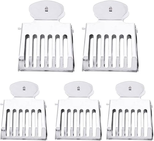 5 Stück Imker Werkzeug Zange, Edelstahl Bienenfänger Clip, 5x1,8x7cm Imker Zubehör mit 11mm Öffnung zum Sicheren Fangen von Bienenköniginnen
