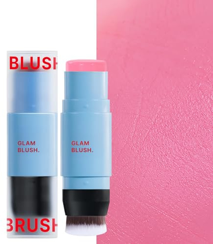 Rubor En Barra,Stick Multiusos Como Rubor Y Sombra De Ojos - Doble Punta Con Color Instantáneo Y Duración Prolongada Para Uso Diario Y Diversas Necesidades De Maquillaje