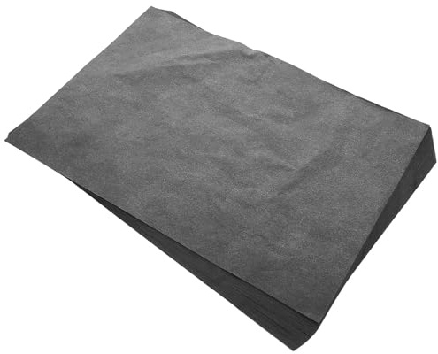 VINTORKY 50 Blatt Kohlepapier Schwarzes Graphit Transferpapier für Präzises Nachzeichnen für Mode Design Kunstprojekte und Bildungszwecke Einseitig für Klare