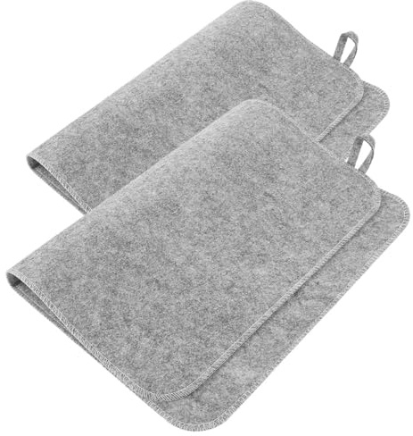 Happyyami 2 Stück Saunamatte aus Filz Dicke Isolierende Sitzauflage mit Hoher Wärmehaltung Saugfähige Spa Matte für Sauna Duschraum und Wellness Einfach zu Reinigen Komfortabel und