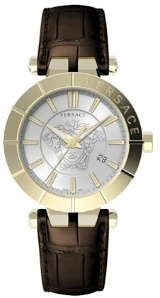 Versace Herren Armbanduhr V-Race Restyling 42 mm Datumsfenster Armband Leder VE2B00321