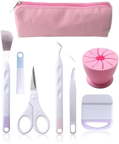 Chedin Vinyl Jäten Werkzeuge 7 Stück Plotter Zubehör DIY Bastelwerkzeug Set Entgitterwerkzeug für Selbstklebendes Vinyl, Silhouette, HTV, Cameos, Beschriftung