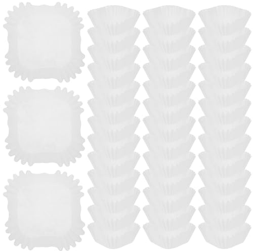 Kichvoe 1000Pcs Cupcake Liners Square Paper Cupcake Cases for Baking Muffins Mooncakes Small Cakes and Chocolates Heat Resistant Cups for Kitchen Bakery and Party Use