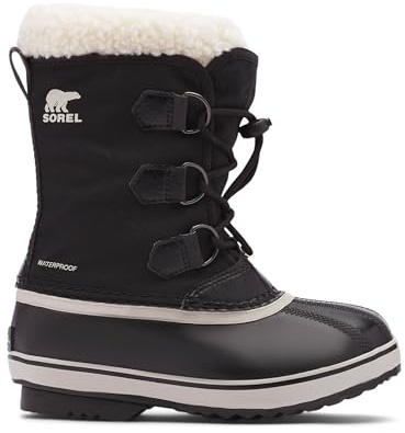 Sorel unisex Yoot Pac nylon wp vinterstövlar för barn, Svart, 33 EU