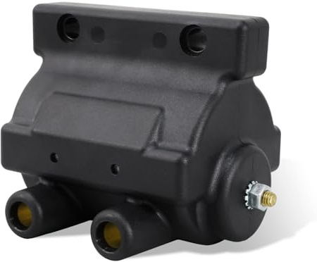 WOWTK SPARK COIL,12 V 5.0 OHM Two Wire Spark Coil Dual Fire High Power Ignition Coils for Harley V-Twins 1965-1979,for Sportster 1000 1200 900 Electra Glide Roadster Softail Fat Bob Dyna,for 31609-65A | SPARK COIL for Harley V-Twins 1965-1979,for Sportster 1000 1200 900 Electra Glide Roadster Softail Fat Bob Dyna