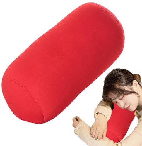Microbead Neck Pillow, Microbead Bolster Tube Pillow, Bean Bag Pillow, Cushtie Pillow, Cervical Support Neck Pillow For Comfort, Soft Microbead Support Back Cushion For Bedrooms Living Rooms