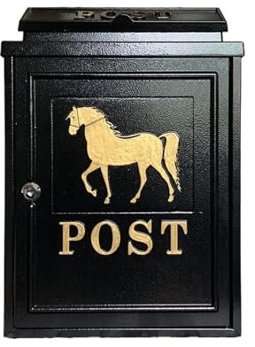 HWJFDC Cassetta Postale Cassetta Postale Villa Cassetta Postale Inglese Antica Antipioggia Cassetta Postale Esterna Cassetta Postale Creativa Posta in Arrivo(Jinma xianhuo)