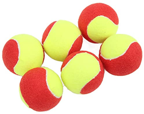 Tennisbälle, Tennisbälle, Drucklose Tennisbälle, 6 Stück, Gummi und Plüsch, Tennisbälle, Leicht, Weich, Sicher, Elastisch, Wasserdicht, für oder Erwachsene