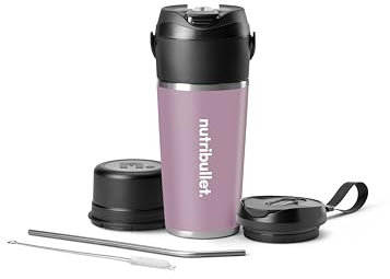 nutribullet Flip Portable Blender with Insulated Cup, Lavender, NBPB50350LAV