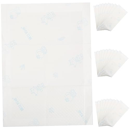 Abaodam 50pièces Alèse Jetable pour Urinoir de Garçon Fille Tapis Urinoir Imperméables et Respirants Protecteurs de Matelas Né
