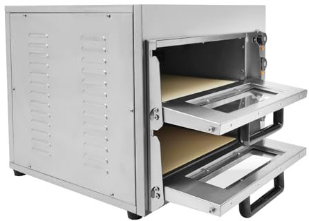 Four à pizza électrique 3000 W pour l'intérieur et le plan de travail 3000 W Four à pizza commercial 220 V pour l'intérieur et le plan de travail en intérieur