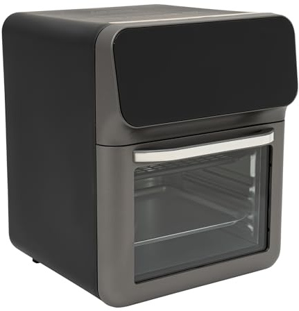 Horno eléctrico, 1350 W, función visual, horno con capacidad 13 l, rango de temporizador 15-60 minutos, máx. 200 °C para descongelar, hornear y asar a la parrilla de diferentes golosinas