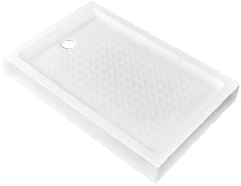 ZXDRYBHD Pedana Doccia in Acrilico Rinforzato, Piatto Doccia Resistente, Piattaforma Antiscivolo per Vasca, Portata 250 kg/550 Libbre, per Bagno e Cabina Doccia(110x90x14cm)