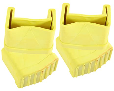 NUOBESTY Cubiertas Protectoras Antideslizantes de Goma para Patas de Escalera, 4 Piezas, Estabilidad Añadida y Protección Completa para Uso Doméstico