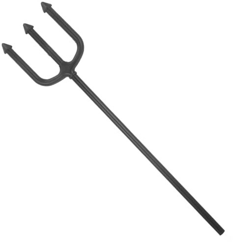 Toyvian Halloween Devil Pitch Fork Cosplay Prop Pronged Demon Fork for Parties Masquerades and Costume Accessories Halloween Decoration for Unforgettable