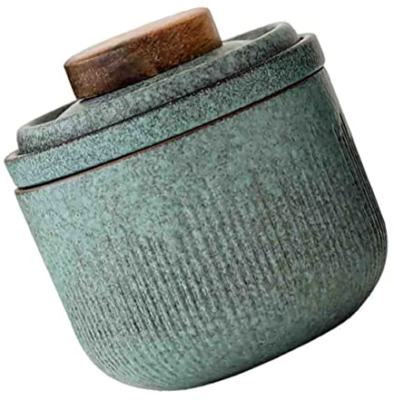 UKCOCO Juego De Té Portátil De Cerámica Filtro Automático, Taza y Tetera Tamaño Individual, Color Verde Matcha, Aislamiento Térmico Seguro, Para Viajes Al Aire Libre y Oficina, Estuche Portátil