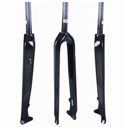 26/27,5/29 Mountainbike Stel Gaffel Kolfibercykel Stel Gaffel Skivbroms Cykelgaffel 1-1/8 Rakrör Cykel Framgaffel QR 9mm(Glossy,29in)