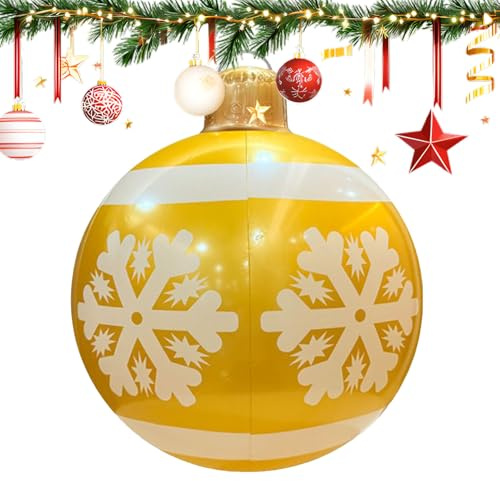 Grandi Palloni Natalizi Gonfiabili | Grandi Decorazioni Natalizie Gonfiabili per Esterni | Decorazioni da Prato Impermeabili per Casa Party Giardino Balcone Negozio Portico Terrazzo