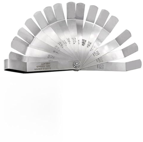 Homeponnew Spessimetro per moto, 0,127 – 0,508 mm, in acciaio inox, strumento per la regolazione della vite della valvola
