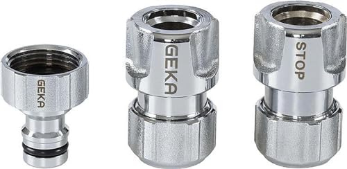 GEKA plus Basisset (kombinierbar mit allen gängigen Stecksystemen und Schlauchtypen, für Haus, Garten, Werkstatt etc.) 46.0887.8