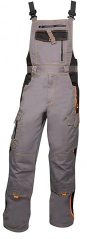 KG Latzhose ARDON H9108 GRAU Arbeitslatzhose Herrenlatzhose Sicherheitshose Hose Arbeitshose Kombihose (56)