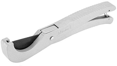 Cortadores de tubos de plástico 50 mm PVC Cortadores de tubos de alta resistencia Herramientas de plomería para cortar mangueras de plástico O.D. PEX, PVC y PPR (Sliver, Fast-SA-5508)