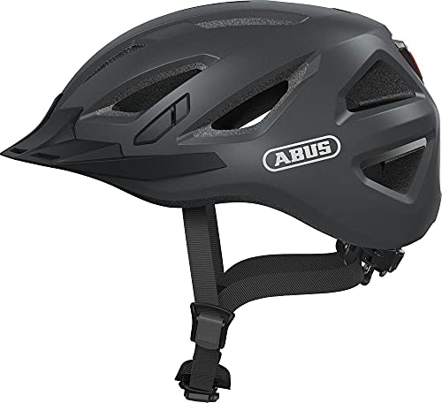 ABUS 86864 Fahrradhelm, Schwarz (Titan), L (56-61 cm​)