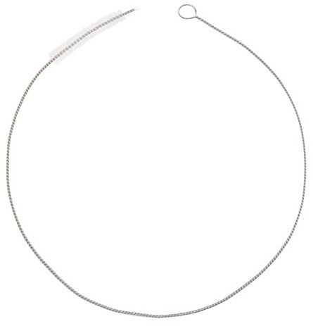 FOCCTS 2 Stück Milchschlauchbürste 45cm Spiral Reinigungsbürste, Stahldraht Rohrbürste Reinigungsbürste Schlauchbürste Rohrbürste für Milchschläuche Teekanne Trinkhalm