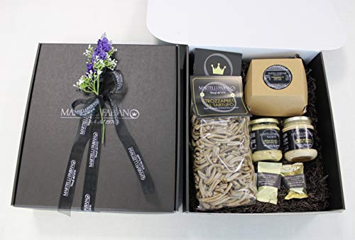 Cesti Pasquali a base di Tartufo - Idea Confezione Regalo TANATOS - Cesto Pasquale Gastronomico - Pacco Pasqua con Prodotti Tipici Artigianali - Truffle Gift Idea