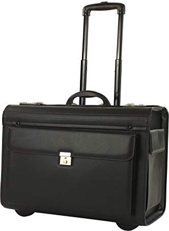 Aktenkoffer mit Rollen sehr groß Schwarz 50 cm bei Bowatex