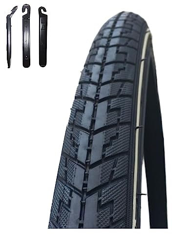 1 x Rexway Dart Pannenschutz Fahrradreifen Schwarz mit Reflex 32-622 (28 x 1,25) inkl. maxxi4you Reifenheber