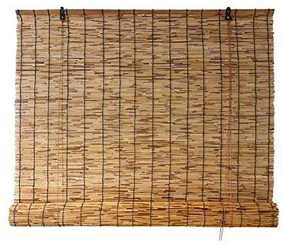 MikusangT Tende Canna Naturali Tenda a Rullo in bambù per Interni Cortina di bambù Sunshade Tapparella Avvolgibile Retro Dimensioni Personalizzabili Decorazione di Mobili