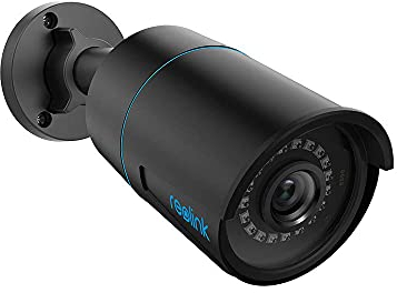 Reolink 5MP Super HD PoE CCTV Camera with Human/Vehicle Detection, Waterproof Outdoor 100ft Night Vision Time Lapse Alerts Audio Recording Remote Access Support microSD Card Slot, RLC-510A Black